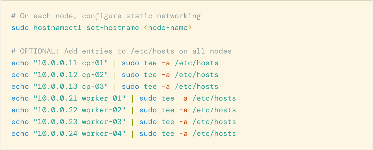 Code block in light mode